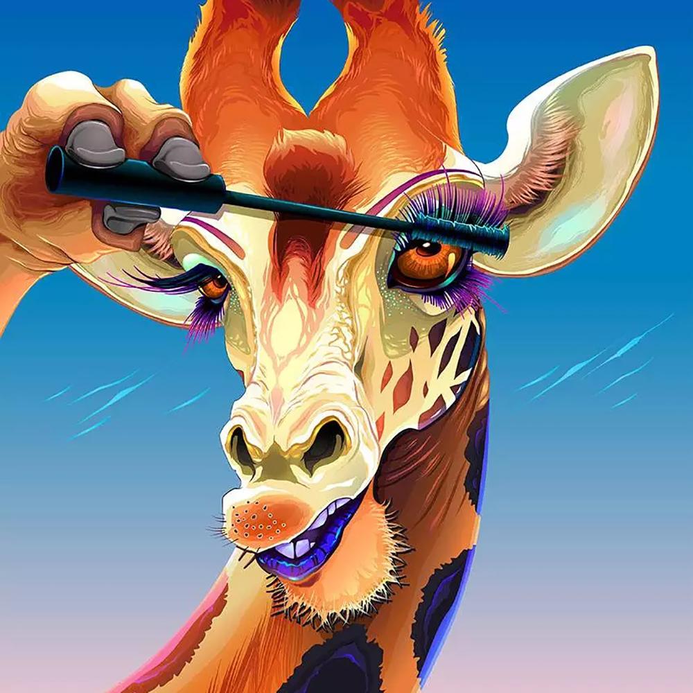 DIY Full Circle Diamond Painting Cross Stitch 3D Cartoon Animation Cute Animal Home Decorative Art Diamond Painting 5d Diamond Art Painting