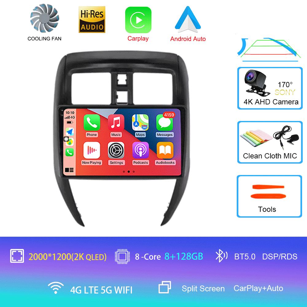 Android Car Radio Video Player For Nissan Versa Sedan 2015-2019 GPS Navigation Carplay Auto Stereo Player WIFI 4G DSP 360 Camera