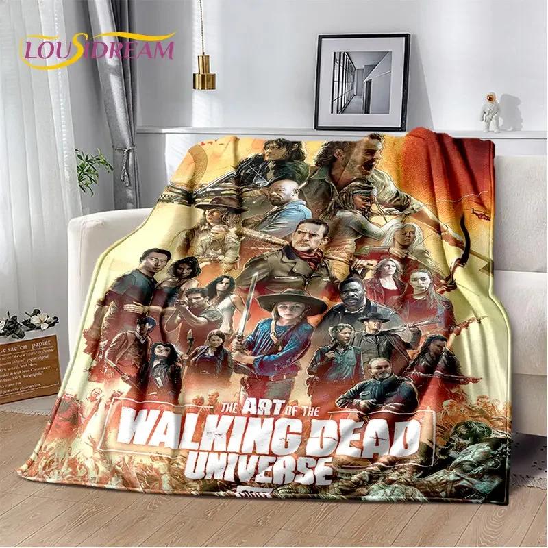 The Walking Dead Horror Soft Plush Blanket,Flannel Blanket Throw Blanket for Living Room Bedroom Bed Sofa Picnic Cover 013