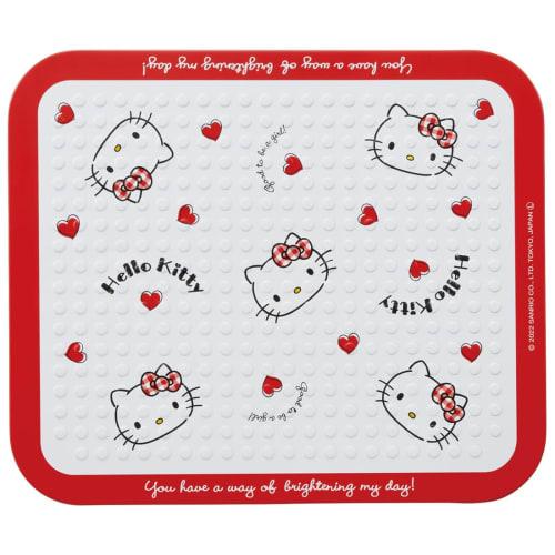 Skater Kitchen Heat-Resistant Board, Small, 26 x 22 cm, Hello Kitty Red Heart, Sanrio, KTBO1-A