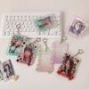 Acrylic Star Polaroid Keychain Card Protector and Storage Holder