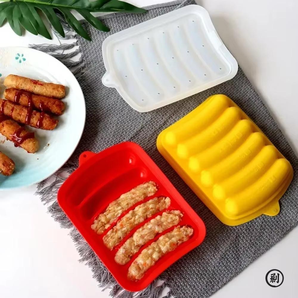 DIY Food Grade Silicone Sausage Mold Baby Food Supplement Tool Home Made Hot Dog Ham Sausage Baking Mold Sausage Mold