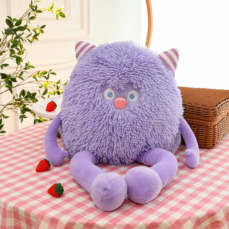 Long-haired Little Monster Plush Toy Ugly Cute Rag Doll Doll Children Sleeping Pillow Gift Exchange