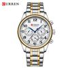 CURREN 8466 Men's Multifunctional Steel Chronograph Quartz Watch