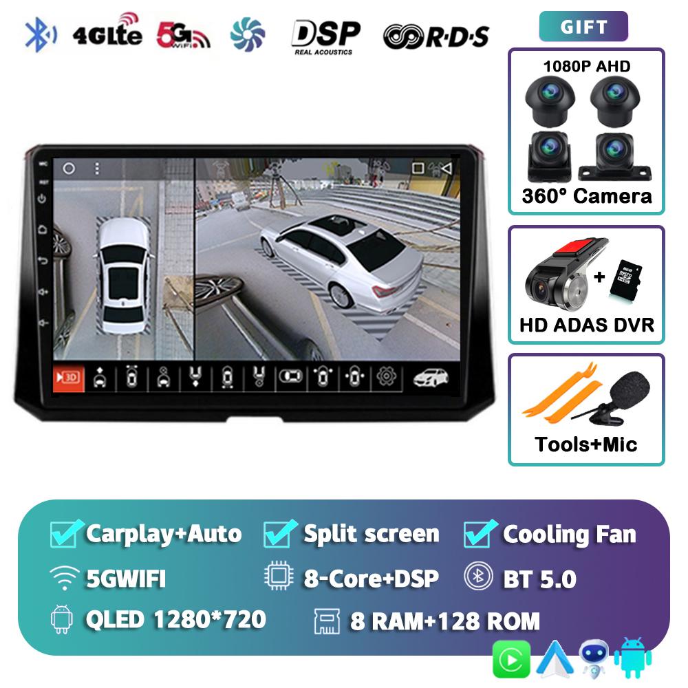 Android14 Multimedia Video Player For Toyota Corolla 12 2019 2020 2021 2022 wireless Carplay Stereo Carplay 4G WIFI GPS 2Din DSP