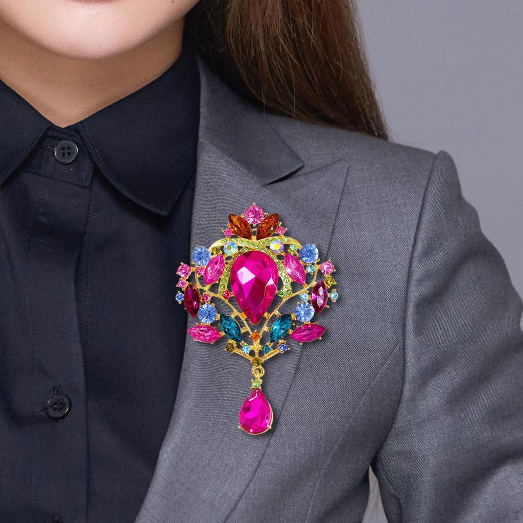 Rhinestone Brooches, Crystal Brooch, Costume Accessories, Jewelry, Women Decorative Pin for