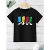 Summer Childrens Tshirt Never Give Up Win or Learn Print Casual Fashion Kids Cotton Short Sleeved Shirts Boys Girls Clothes
