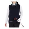 MUNSINGWEAR Knit Vest Crew Neck Sleeveless Jacquard Simple Golf MGWXJL82 Women's