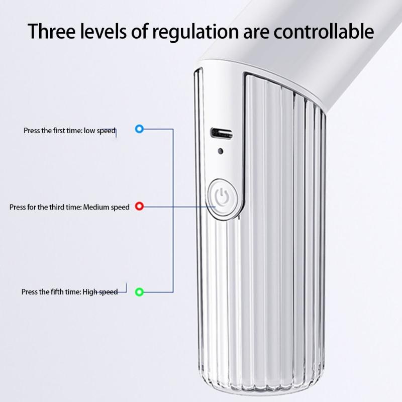 Small Handheld Mixer 3 Speed Mode Wireless Operation Foldable Storage Double Stainless Steel Whisks Attachments