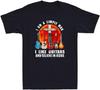 I'm A Simple Man I Like Guitar and Believe In Jesus Retro Sunset Men T Shirt Black