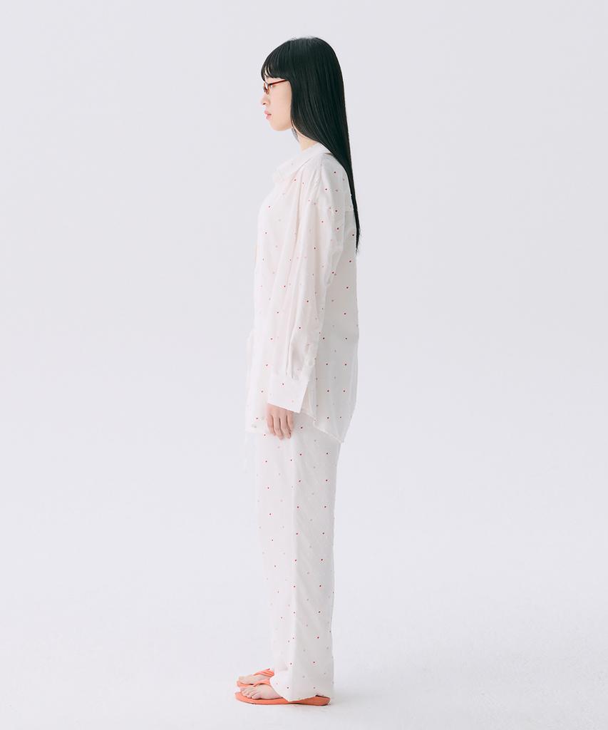 JUNEJUNE SPACE Vol12.Heart Long Pants_White(Vol12.Heart Long Pants_White)