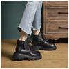 Nouvelles bottes de locomotive marron style britannique automne et hiver cuir souple antidérapantes rétro chaudes bottines courtes bottes Martin