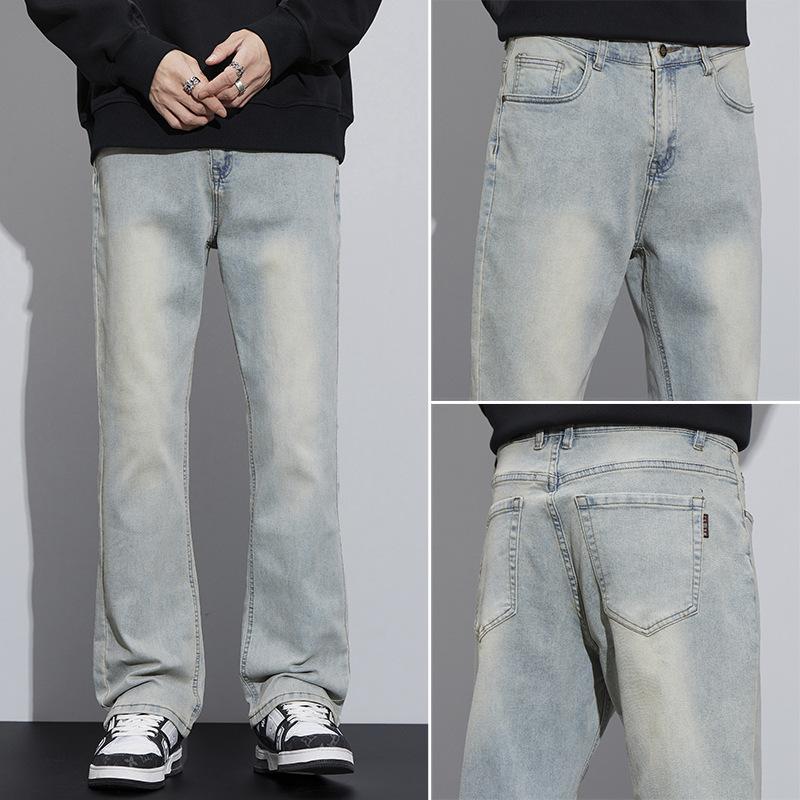 American Micro-flared Jeans, Autumn Trend, Versatile Straight-leg Tall Men's Pants, Teen Jeans For Men
