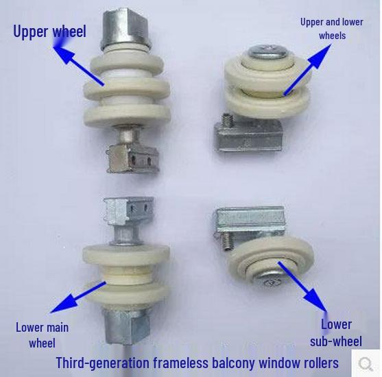 Panoramic Frameless Balcony Glass Pulley & Roller Accessory Other