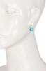 Natural Turquoise Gemstone Round Pendant Necklace Jewelry