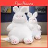 White Plush Lazy Rabbit Doll Delightful Large Cuddly Bunny For Home Nursery And