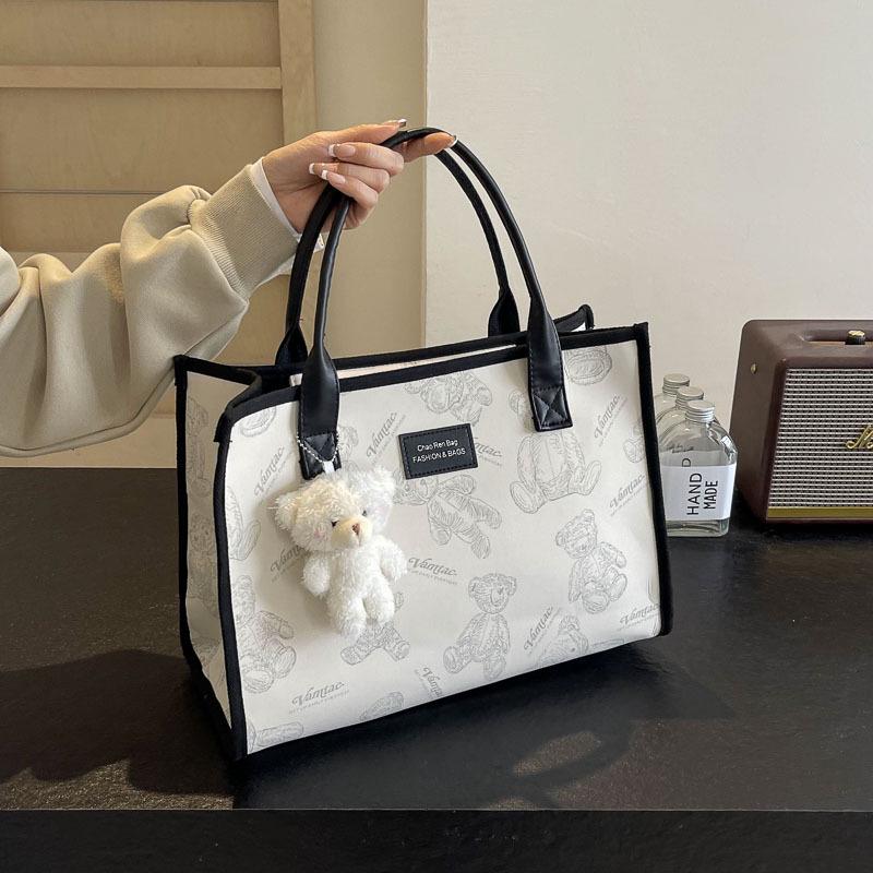 2026 Lightweight Large Capacity Canvas Tote for Moms & Kids Outings