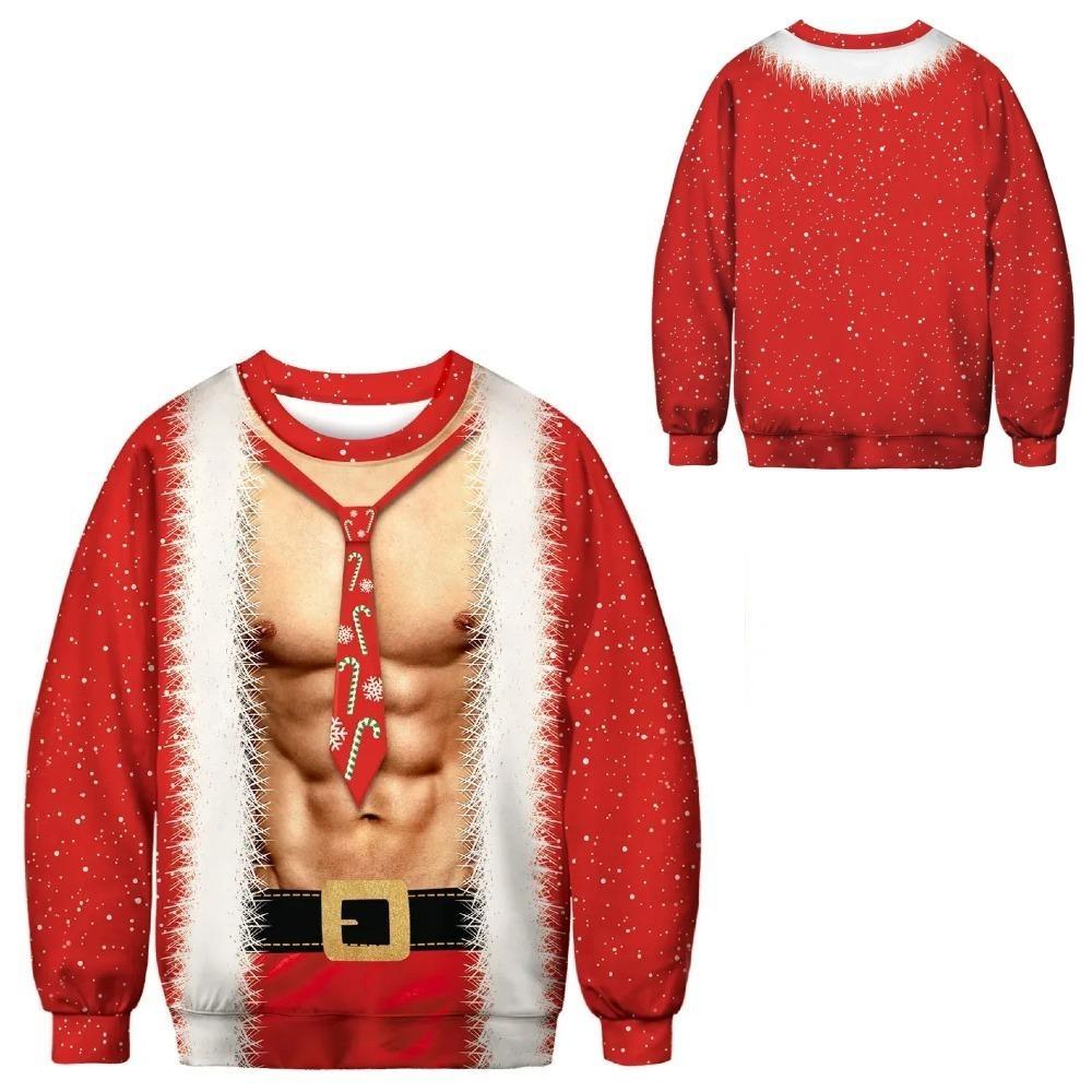 Karneval Weihnachten Mode Herren Damen Pullover Grünes Pelzmonster Druck Pullover Cartoon Lässig Sweatshirt t-shirt Kleidung