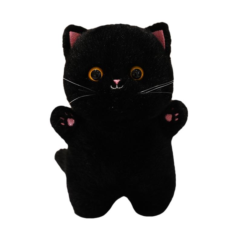 Jouets en Peluche Chat Adorables Remplis Japon Apporter Chat British Shorthair Gris Orange Ragdoll Pussy Chaton Poupée Table Accompagnement Jouets about15-20cm