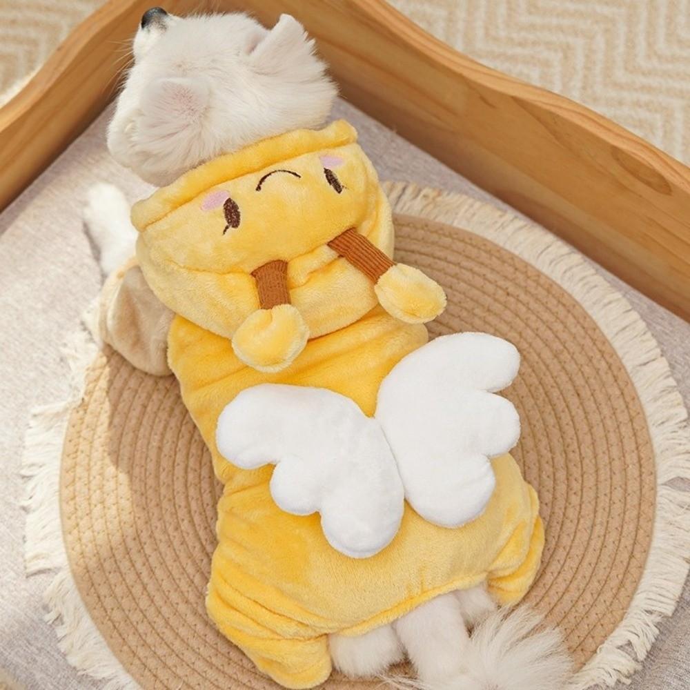 Warm Winter Pet Clothes Windproof Dog Four-Legged Clothes Fleece Dogs Jumpsuits  for Pet Dogs Cats