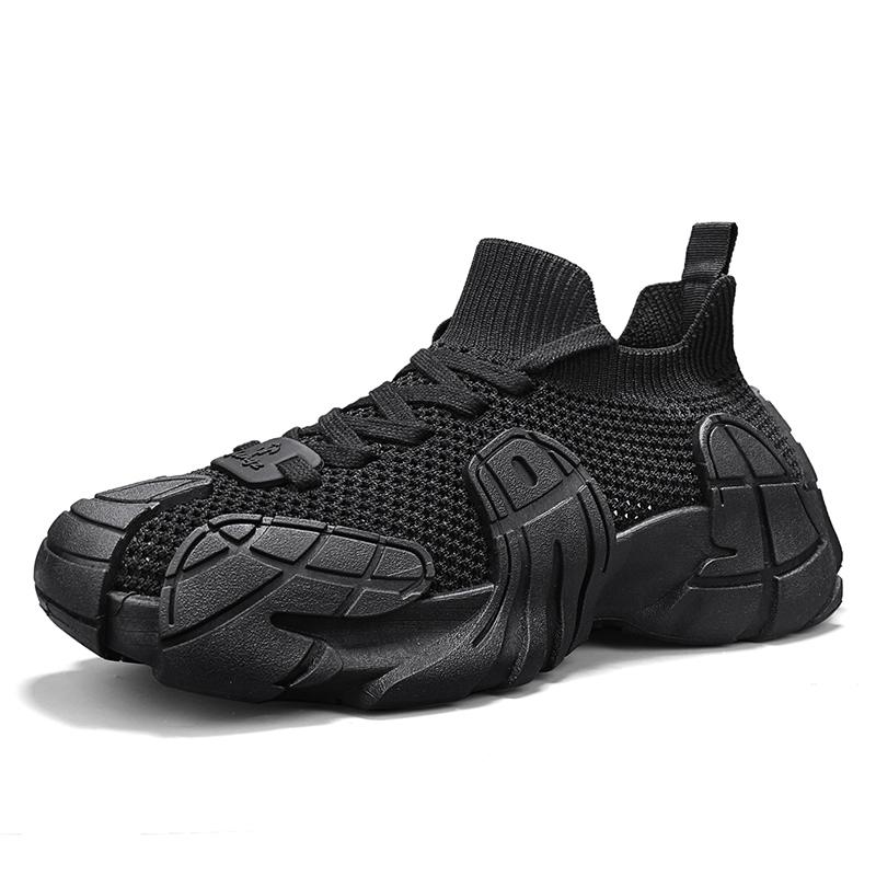 

2025 Лето Коричневые Повседневные Кроссовки Мужские Носки Обувь Дышащий Трикотаж Мужские Тренировочные Кроссовки Платформа Мужские Кроссовки для Бега zapatillas de hombre 39