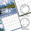 2026 Calendar - JAN 2026 - DEC 2026, 2026 Wall Calendar, 18 Monthly Calendar 2026, 12" x 24" (Open), Wall Calendar 2026 with Unruled Blocks(1.5" x