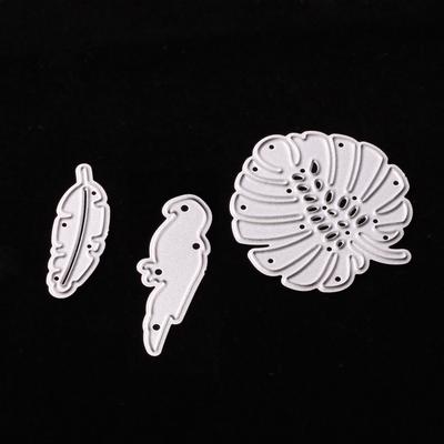 Bird Feather Leaves Metal Cutting Dies for Scrapbooking Embossing Stencils Card Making Craft Decor