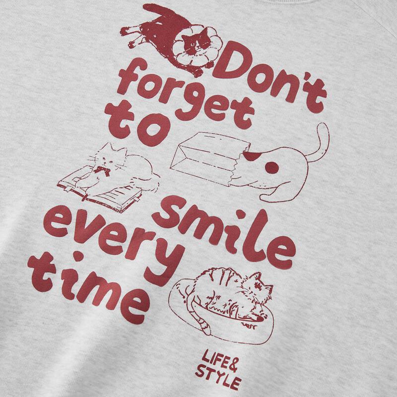 Semir Women's Oversize Cartoon Cat Sweatshirt