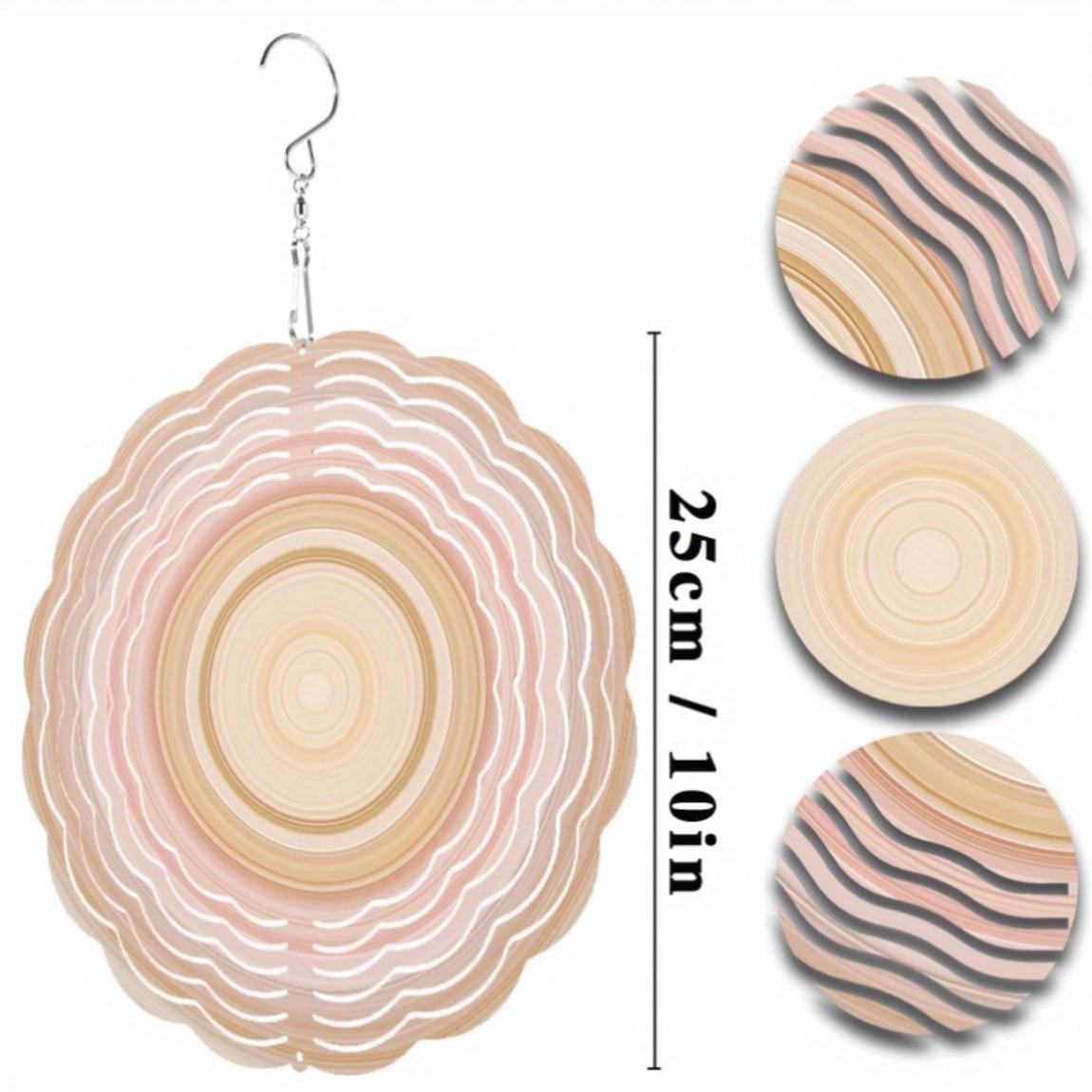 

10 Inch Hanging Wind Chime for Outdoor Decor Rotating Design with 360 Hook Perfect for Patio Balcony Garden Spring and Summer Decoration 01A