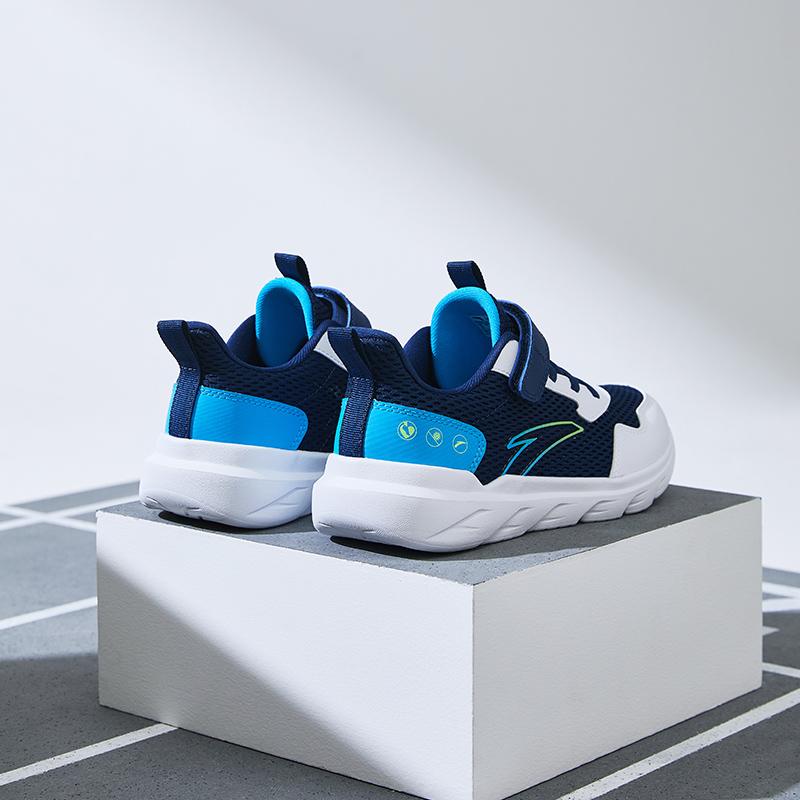 Anta Kids Non-Slip Breathable Low-Top Running Shoes Kids sneaker Blue White A12435567-6