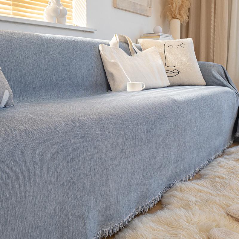 Chenille Sofa Cover Four Seasons Universal Full Cover Cream High Sense One Piece Soft Durable Sofa Protector 180*130cm