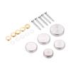 DRELD 20Pcs Stainless Steel Decorative Mirror Screw Cap Nails Screw Covers Fasteners & Hooks Furniture Hardware 16/18/20/22/25mm