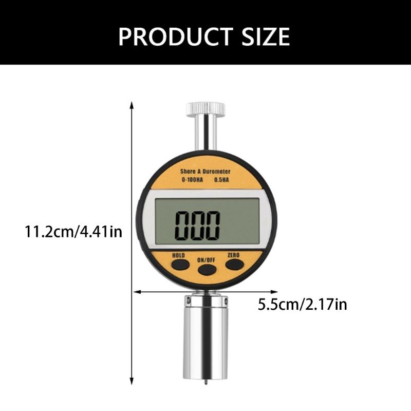 Digital Durometer Shore Hardness Tester Shore Durometer Sclerometer Rubber Tire Glass Hardness Test Meter Portable