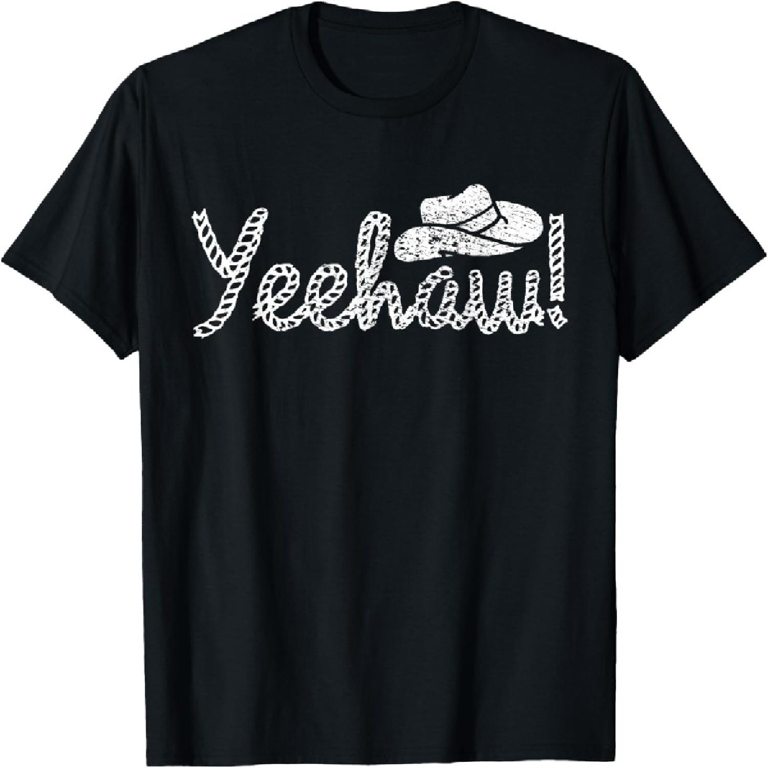 Vintage Yeehaw Cowboy Western Country T-Shirt S