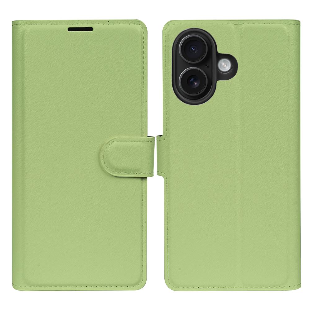 For iPhone 16 Stand Case Biobased Eco-Friendly RPET RPVB Slim Phone Cover with Wallet