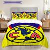 Club America Pattern Bedding Quilt Set Quilt Cover Pillowcase Home Decoration Birthday Gift (1 * Duvet Cover + 2 * Pillowcase, Without Core)