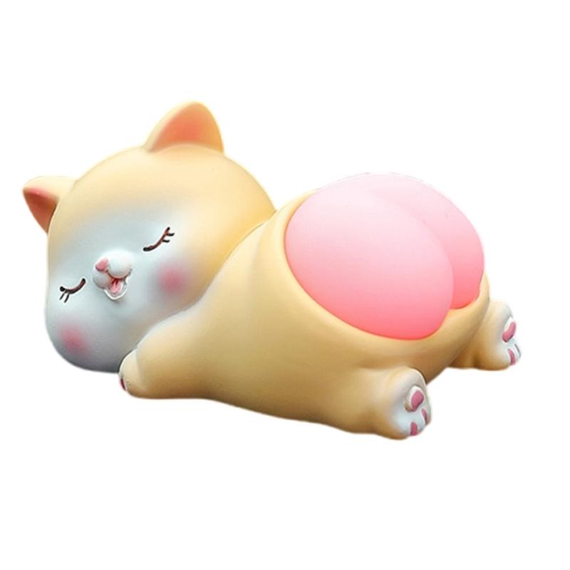 

Car Inner Dashboard Ornament Accessories Stress Reliever Toy Resin Cute Animal Figurine For Desk Display Home Decoration