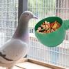 15Pcs Round Shape Bird Food Bowl Thickened Cage Food Container Water Feeding Bowl for Pet