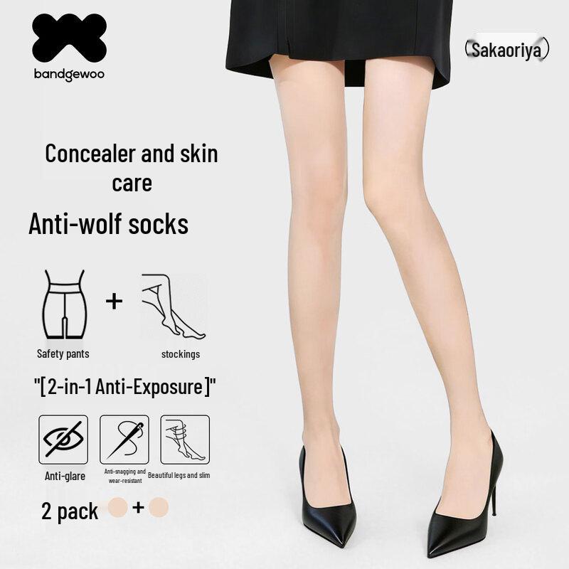 Bandgewoo Women s Ultra-Thin Sheer Tights One Size (88-132 lbs)