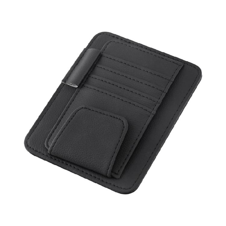 Car Sun Visors Organizer Multi-Pocket Business Card Storage Management Sunglasses Holder Visors Organizers