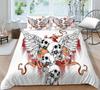 Bedding Cover Sets Skull Home Textiles Bed Quilt Cover Bedding Set 3D Duvet Cover Comfortable Bedclothes Microfiber Quilt Cover