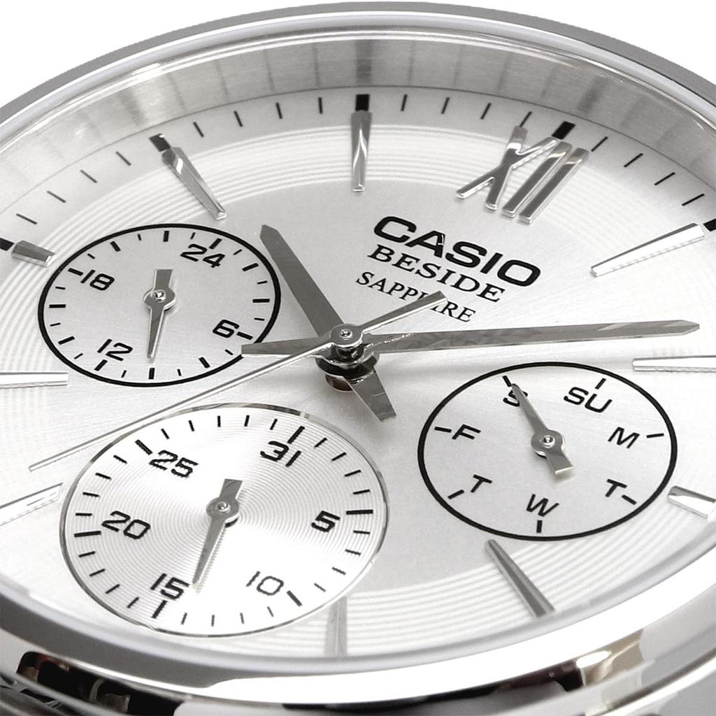 CASIO BESIDE Quartz Sapphire Solid Stainless Steel International Model [Casio] Men's Watch, Glass, BMS-300D-7AV, Band, Multi-axis, 24-hour Display,