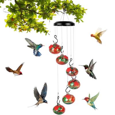 Charming Wind Chimes Hummingbird Feeders Perfect Garden Patio Decor For Outside