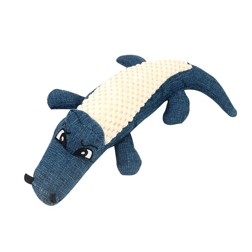 

Pet Dog Toy Linen Plush Toy Dog Chew Squeaky Noise Cleaning Teeth Toy