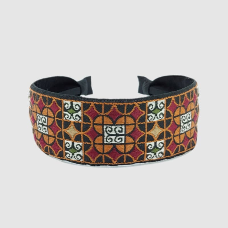 

LALA Этническая клетчатая повязка для волос P-КОРИЧНЕВЫЙ FREE