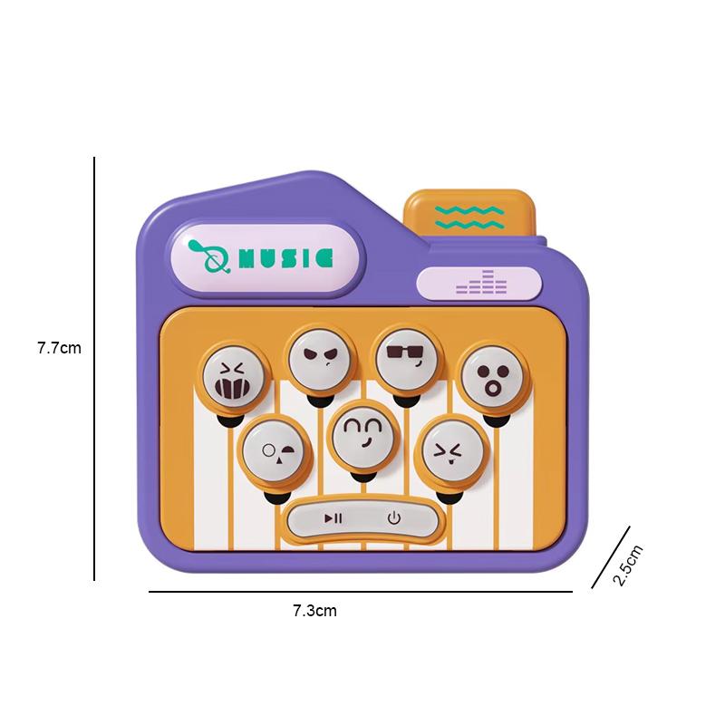 Baby Early Education Puzzle Music Finger Pressing Training Portable Toy Decompression Challenge Interactive Game Machine