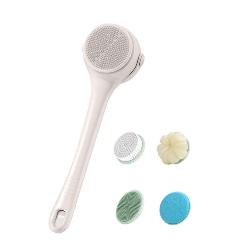 

Rechargeable Bath Cleaner Offering Two Speed preferences And 15 Inch Extended Handle For Back Feet Shoulders Easy Handling белый