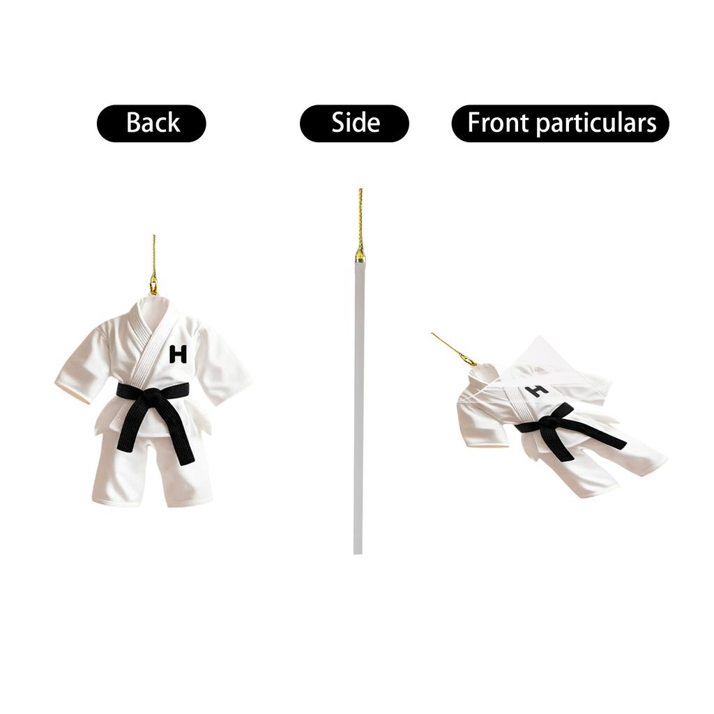 Personalized Custom Acrylic 2D Flat Taekwondo Clothes Christmas Tree Decoration