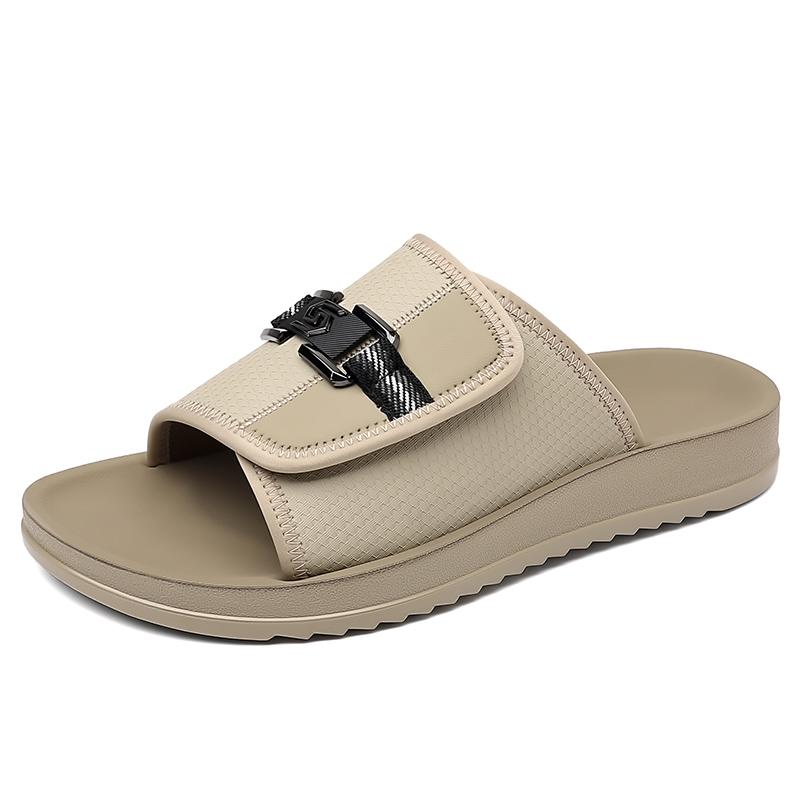 Fashion All-match Summer Men's Slippers Quick Dry Beach Shoes Fashion Men Mueller Shoes Outdoor Mesh Sandals Leisure Walk Male Half Drag