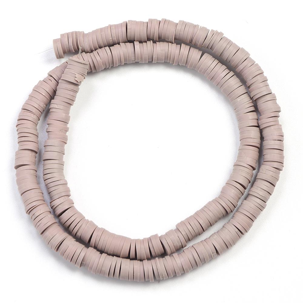 1 Strang 6mm Mehrfarbige Polymer Clay Perlen Flach Rund Handgemacht Lose Abstandene Perlen Für Schmuckherstellung DIY Armband Ohrringe Basteln